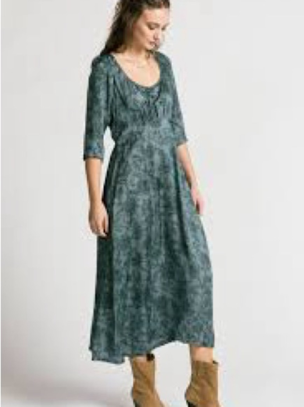 Allison Wonderland Tempest Floral Empire Waist Midi Dress Size 2